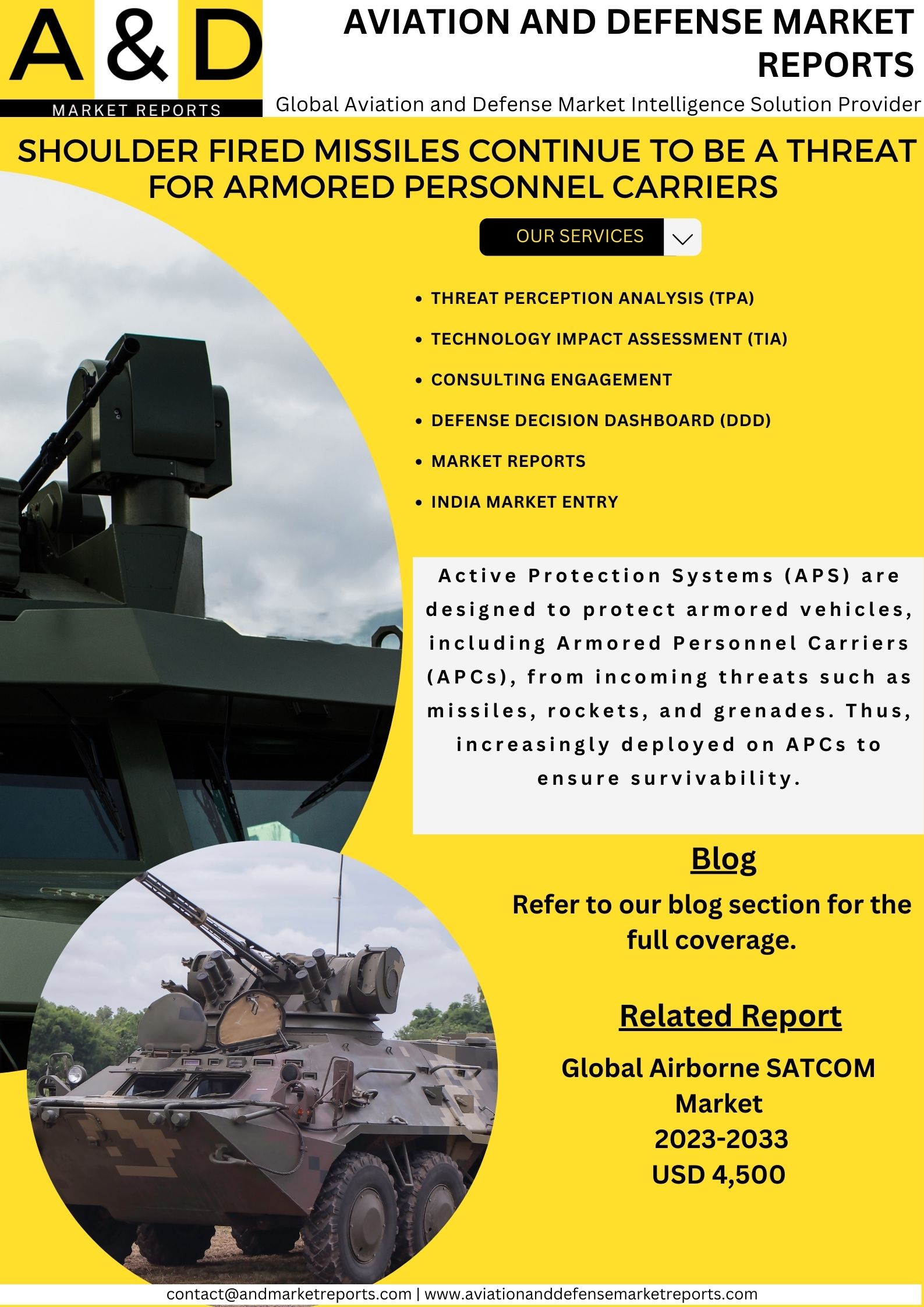 Shoulder Fired Missiles Continue To Be A Threat For Armored Personnel Carriers