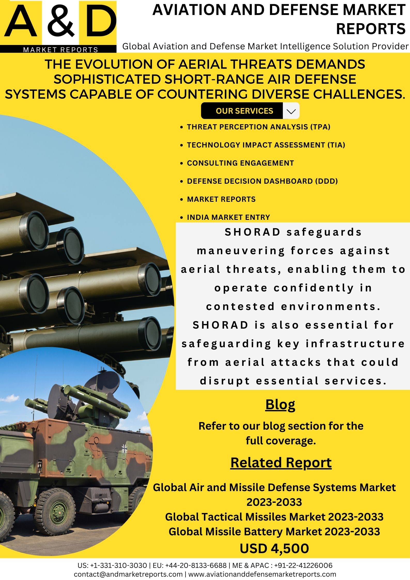 THE EVOLUTION OF AERIAL THREATS DEMANDS SOPHISTICATED SHORT-RANGE AIR DEFENSE SYSTEMS CAPABLE OF COUNTERING DIVERSE CHALLENGES